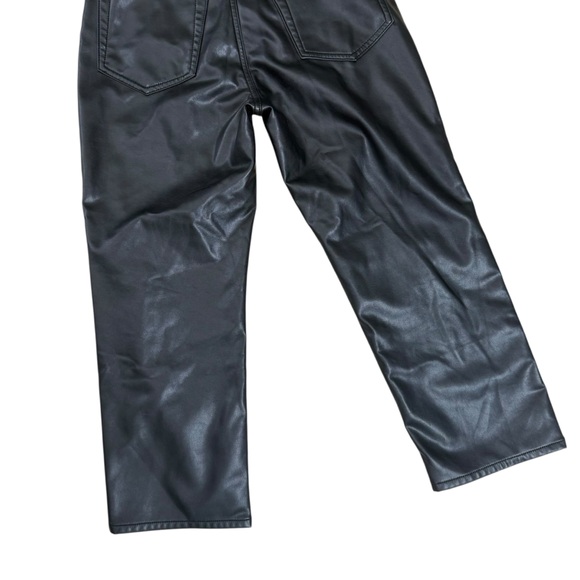 Abercrombie & Fitch Mixed Fabric Curve Love Ultra High Rise Ankle Straight Jean - Picture 9 of 11